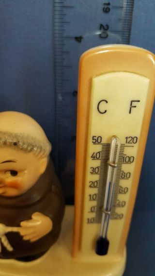 Vintage Goebel Friar Tuck Thermometer KF 56,  Blue Indicator,  TMK 3 5
