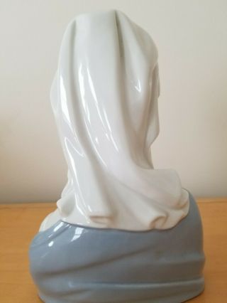 Lladro Porcelain Madonna Head Bust Of Virgin Mary,  4649 4