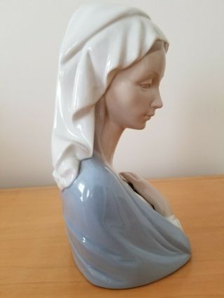Lladro Porcelain Madonna Head Bust Of Virgin Mary,  4649 5