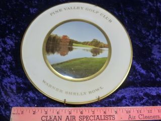 Exclusive 1 Pine Valley Golf Club 1985 Lenox Warner Shelly Bowl 15th Hole Plate