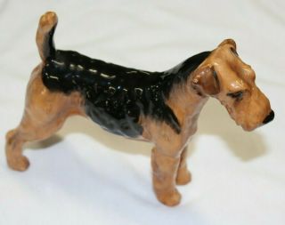 Royal Doulton England 5 - 1/2 " Airedale Terrier Dog Figurine Hn 1023