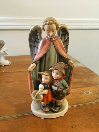 Hummel Figurine Heavenly Protection 88 Tmk - 2 Religious 9 1/4 " Full Bee