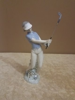 " Fore " Youth Golfer Nao By Lladro - Spain 1985