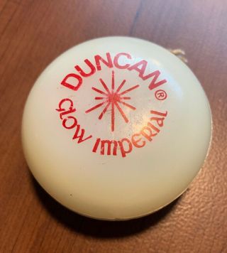 Vintage Antique Duncan Yo Yo - Glow Imperial - With String - Glow In The Dark