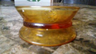 Vintage Wwii Army Clear Glass Hat - Shaped Trinket Dish/ashtray