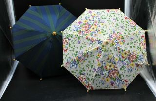 Set Of Two Longaberger 12 3/4 " Miniature Umbrellas