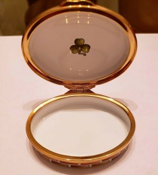 Halcyon Days enamel box made exclusively for Scully & Scully - Irish Blessing 3