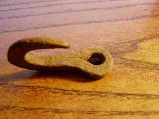 Antique Hand - Forged Iron Small Hook