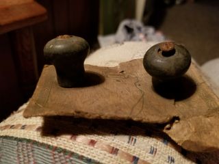 Antique Replacement Knobs For Pot Lid Old Stock Black Wood