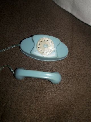 Vintage SKIPPER 1909 Dreamtime Blue Princess Phone Barbie Powder Blue 3