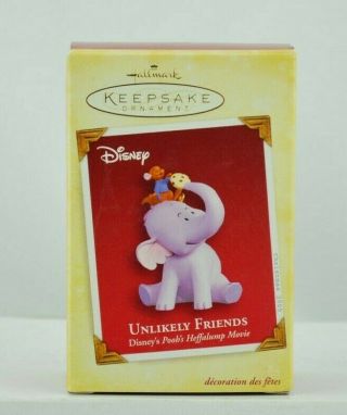 Hallmark Keepsake 2005 Unlikely Friends Disney Winnie The Pooh Heffalump & Roo