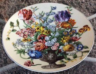 1996 Andrea By Sadek John Bowles Winterthur 8.  25 " Plate Floral Print Xlnt