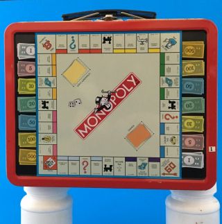 Vintage/antique Monopoly Game 1998 Lunchbox By Hasbro Inc.  1 Series