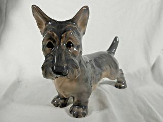 Vintage Rare Royal Copenhagen Dahl Jensen Scotty Terrier 1066 Figurine Standing