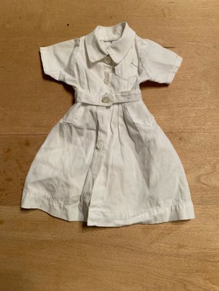 Cute Vintage White Nurse Style Dress For A Vintage Doll
