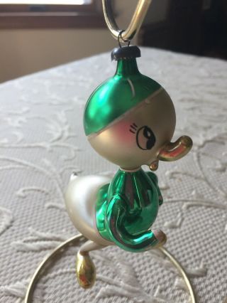 Italian Mercury Glass - Donald Duck Christmas Ornament Vintage