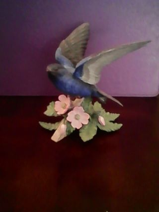 Lenox 1994 Purple Martin Fine Porcelain Bird Figurine