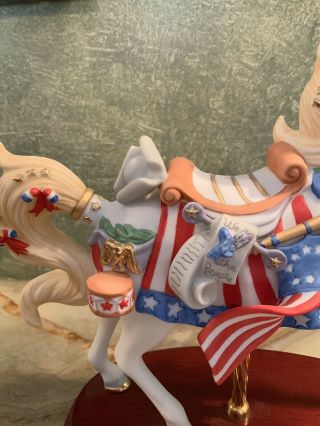 Lenox American Glory Carousel Horse We The People 3