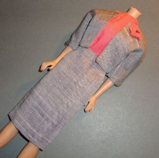 Vintage Barbie Pink And Gray Skirt Suit Mommy Made