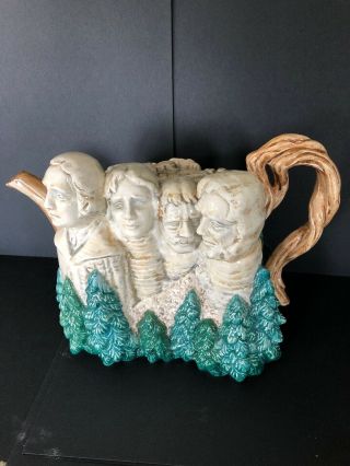 Fitz And Floyd Collector’s Series Mt.  Rushmore Teapot 1996