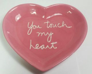 Department 56 Decorative Plate You Touch My Heart By Sandra Magsamen Shabby