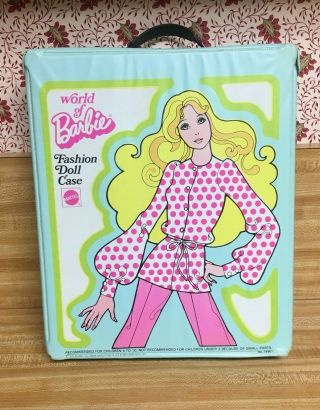 Vintage Mattel " World Of Barbie " Doll Case 1974 7896