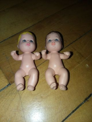 2 Vintage 1973 Mattel Baby Krissy Dolls