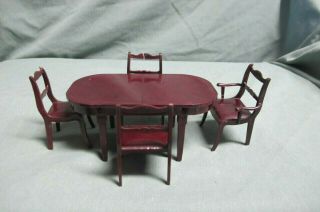 Vintage Marx Little Hostess Dining Room Table Vintage Dollhouse Furniture Renwal