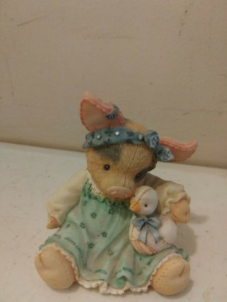 This Little Piggy Ducky To Have A Friend Like You Enesco Tlp Pig Figurine No Box