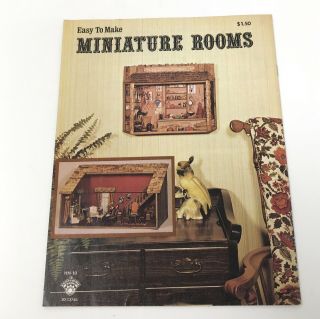 Vintage 1976 Craft Course Easy To Make Miniature Rooms Parlour Emporium