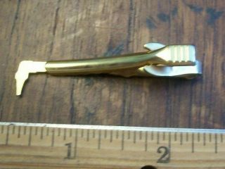 Victor Cutting Torch Vintage Tie Bar Clip Welding - gold colored 4