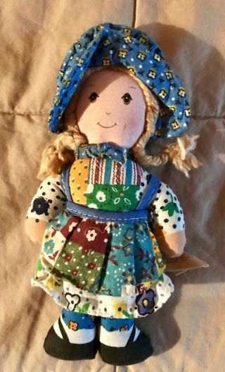 Vintage Knickerbocker Holly Hobbie Doll 7 Inch Rag Doll