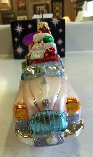 Christopher Radko Christmas Ornament - A Roll in One - Santa Rolls Royce 2