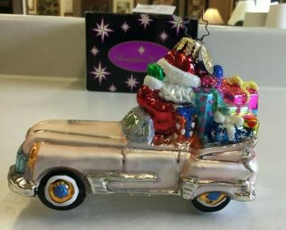 Christopher Radko Christmas Ornament - A Roll in One - Santa Rolls Royce 3