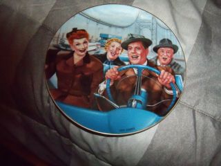 1989 Plate I Love Lucy Plate By Jim Kritz  California,  Here We Come " 2437f