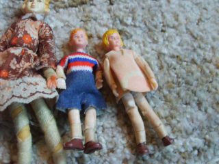 5 Vintage Doll House People 3