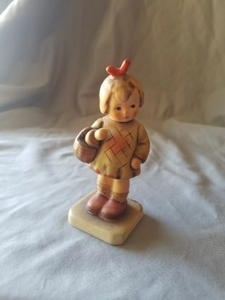 Vintage,  Goebel Hummel Figurine,  Germany,  Girl With Basket,  Marked
