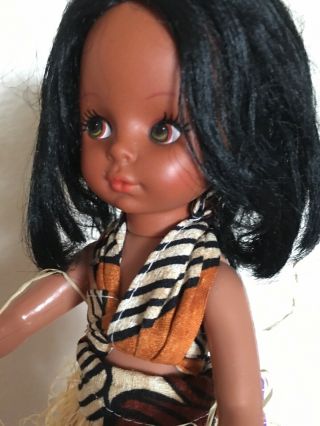 Vintage Hawaiian Hula Girl Doll Plastic 11” Tall 3