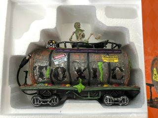 Dept 56 Halloween Haunted Rails Toxic Waste Tank Car