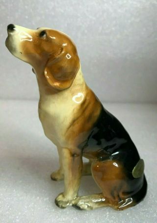 Vintage Morton Studio Beagle Hound Figure Dog 4 2/8 " Tall