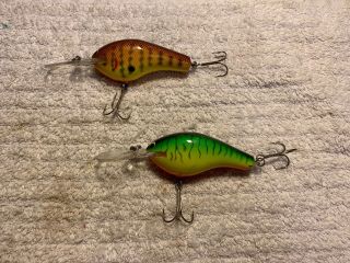 2 Bagley Diving B Old Fishing Lures 1