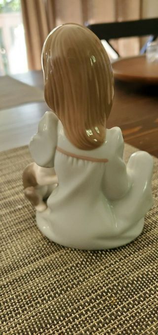 Lladro Girl With Kitten And Puppy