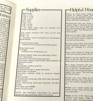 Vintage Jackie ' s Kitchen Volume 1 Miniature Crafting Instruction Booklet 1977 4