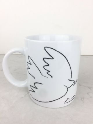 Konitz Picasso Dove Of Peace White Coffee Mug La Colombe De La Paix