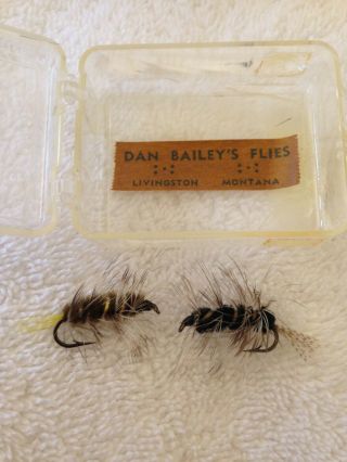 Dan Bailey Antique Flies - 2 Flies With Box