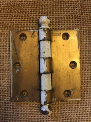 Antique Simple Steel Ball Tip Door Hinge 3 1/2 " X 3 1/2 " Hardware