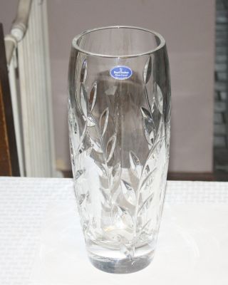 Royal Doulton Fine Lead Crystal Vase 11 7/8 Inches England