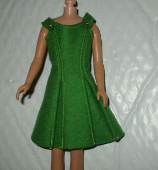 Vintage 1965 Mod Barbie Skipper Doll " Town Togs " 1922 Jumper Dress - Tlc