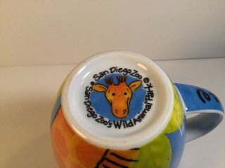San Diego Zoo ' s Wild Animal Park Gotschalk Giraffe Coffee Cup Mug Collectible 4