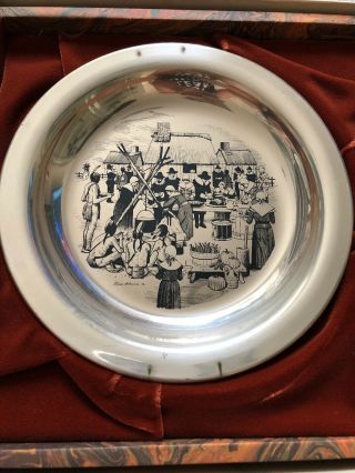 Franklin First Anual Thanksgiving Plate.  Norman Rockwell 1972